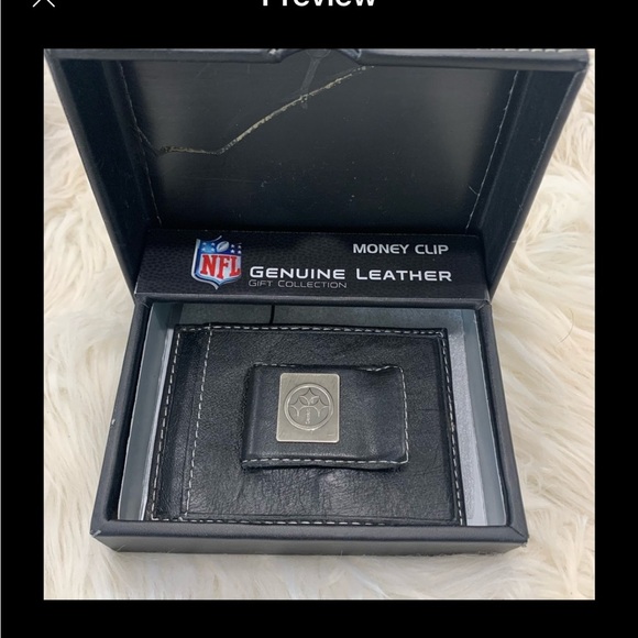 - NFL Leather Money Clip.‎ Stealers - Picture 1 of 6